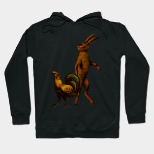 fable chicken and bunny Hoodie